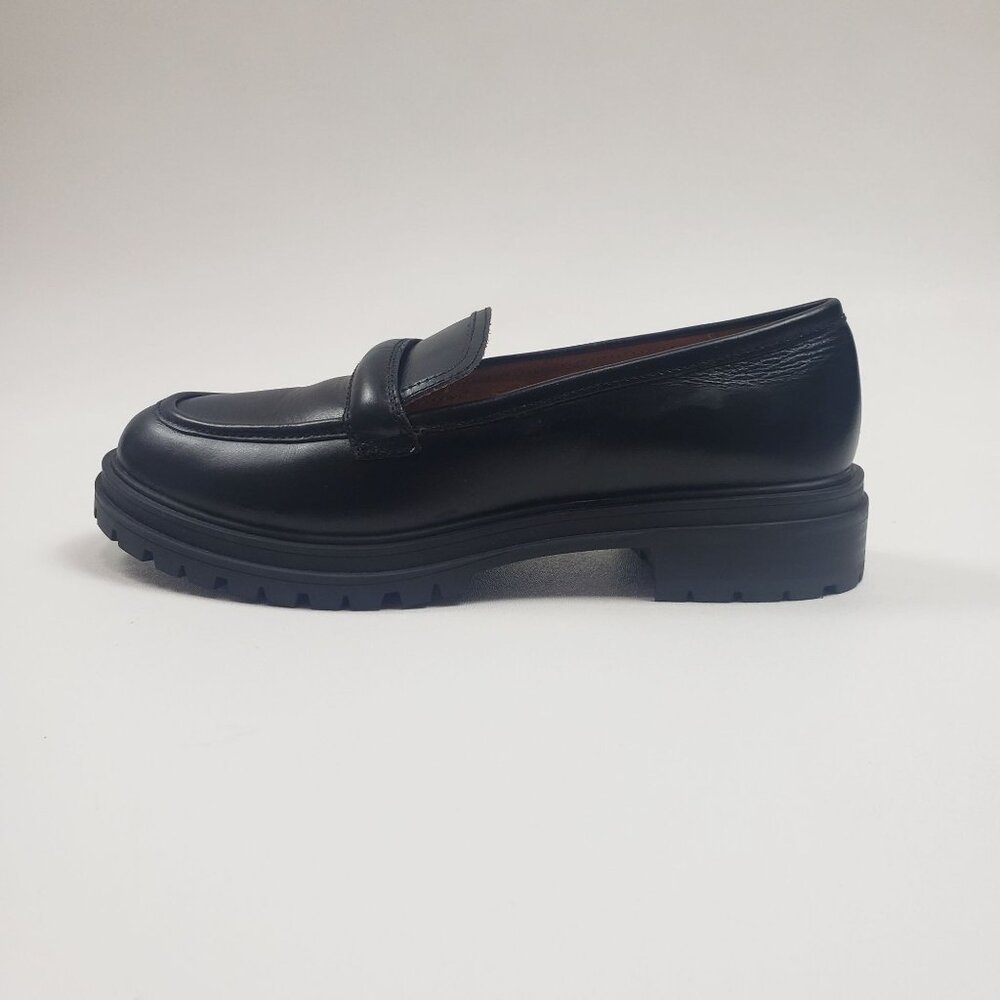 Madewell The Bradley Lugsole Loafer in Leather Women's 9.5M True Black Leather - Picture 12 of 16